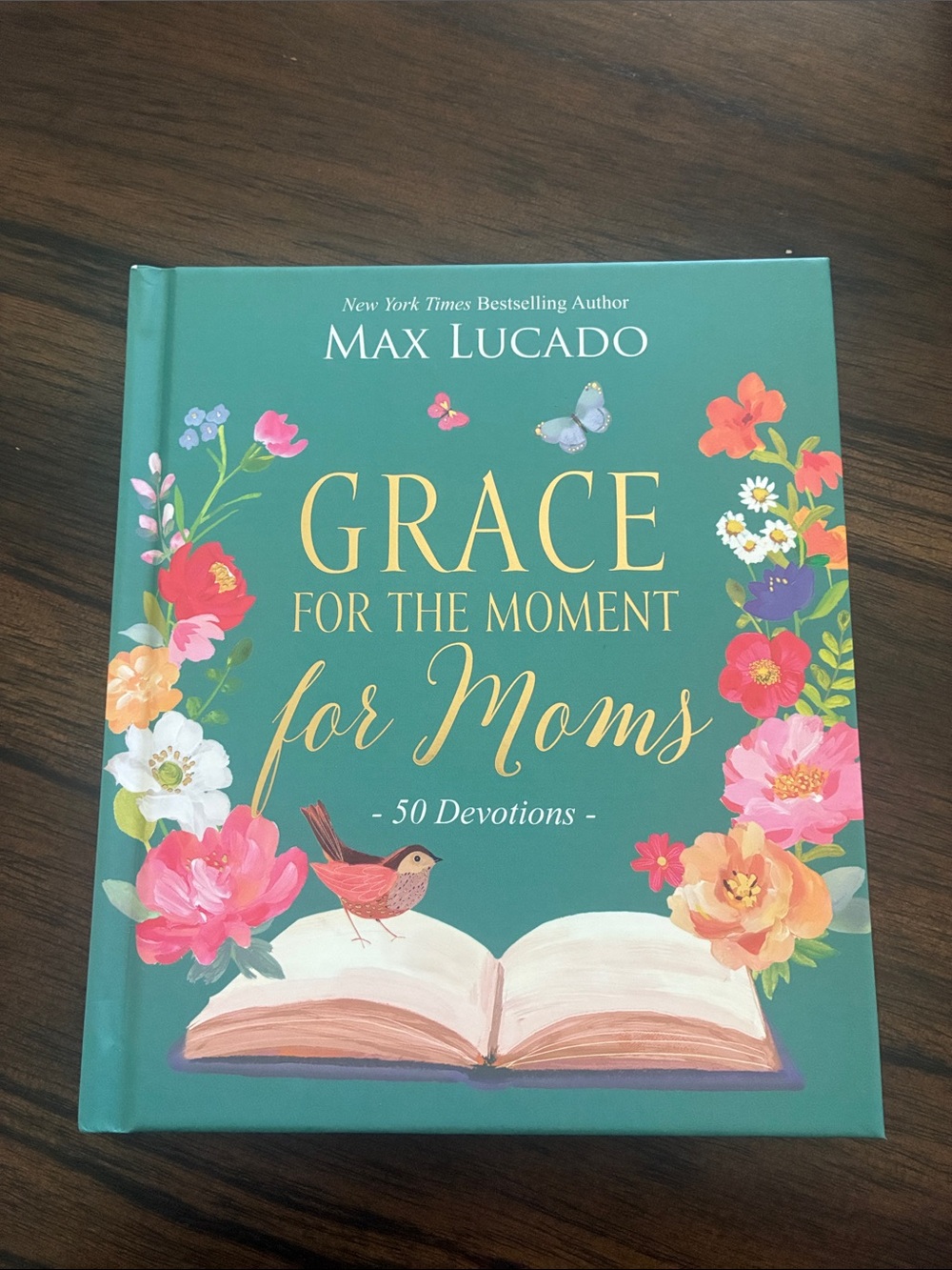 — Grace for the Moment for Moms (Teal Floral Cover)